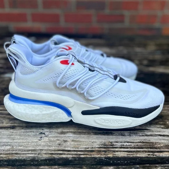 NWT Adidas Alphaboost VI Sz 12 Athletic Running Shoes Cloud White